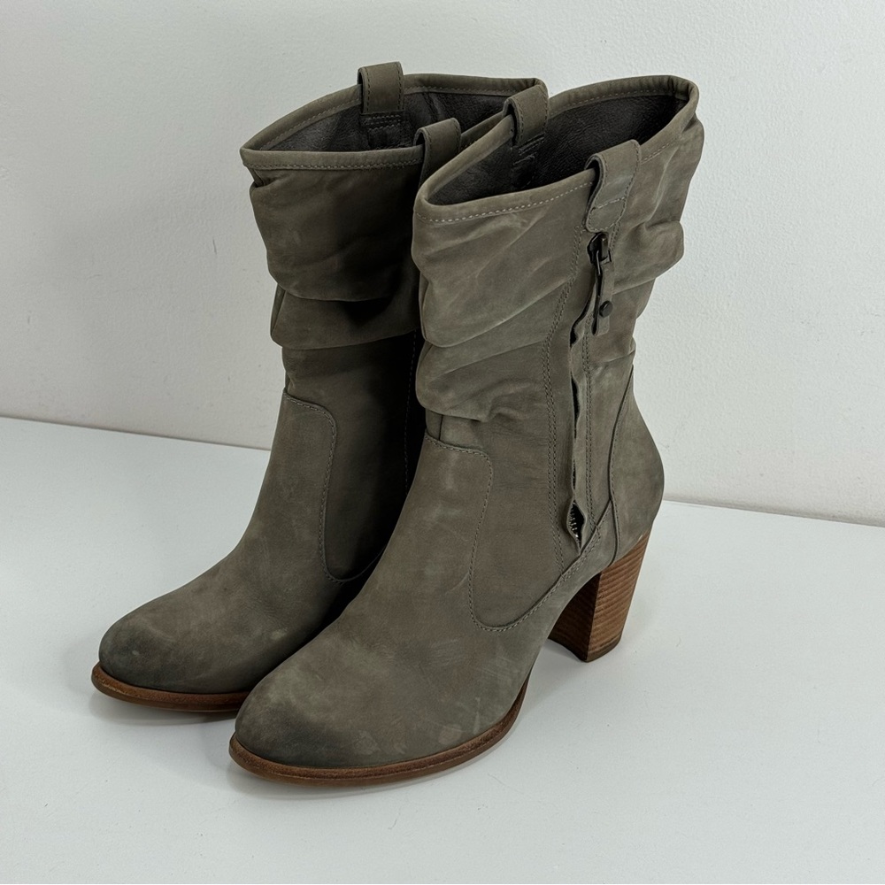 UGG Gray Heeled Boots
